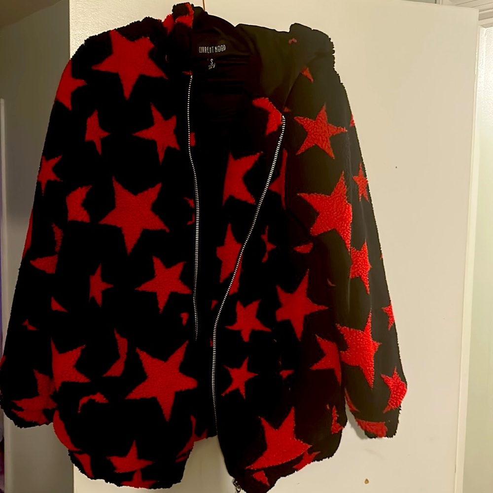 Less than impressed Sherpa jacket. Current mood jacket from dolls kill